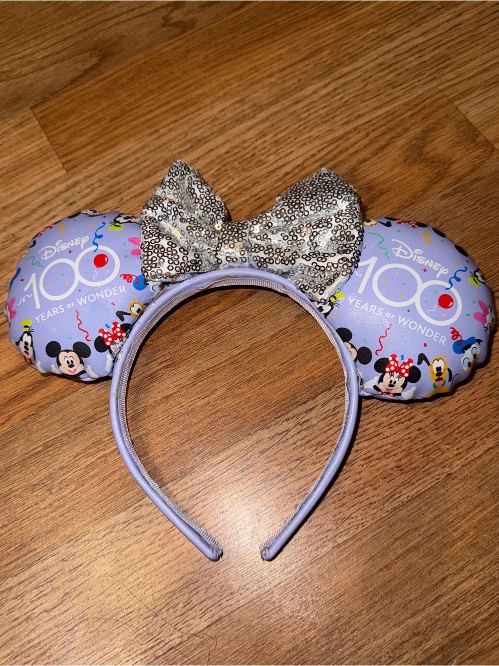 Purple puffy Disney ears